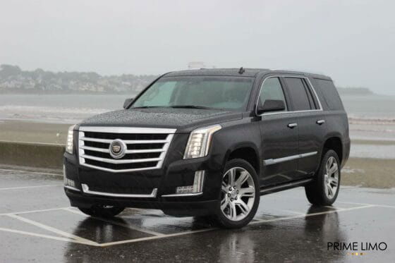 Cadillac Escalade in the Rain