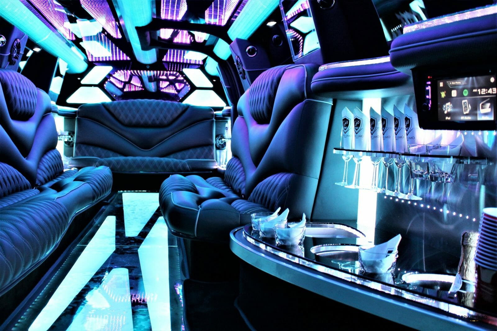 Escalade Limo Interior