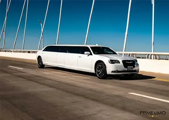 A White Chrysler 300S for a Dallas Limo Service of high class.